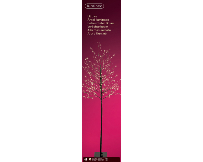 Brad artificial (LED), Rasina, maro, PU 1, H 180 cm, A. 40 cm [2]