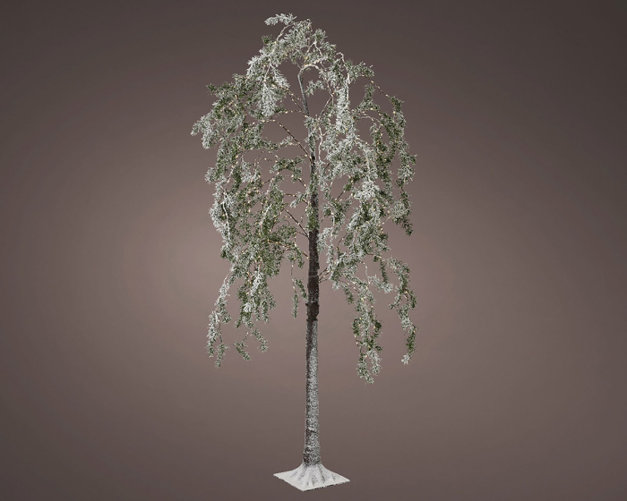 Brad artificial, Rasina, maro, verde, alb, PU 1, H 150 cm, A. 70 cm [1]