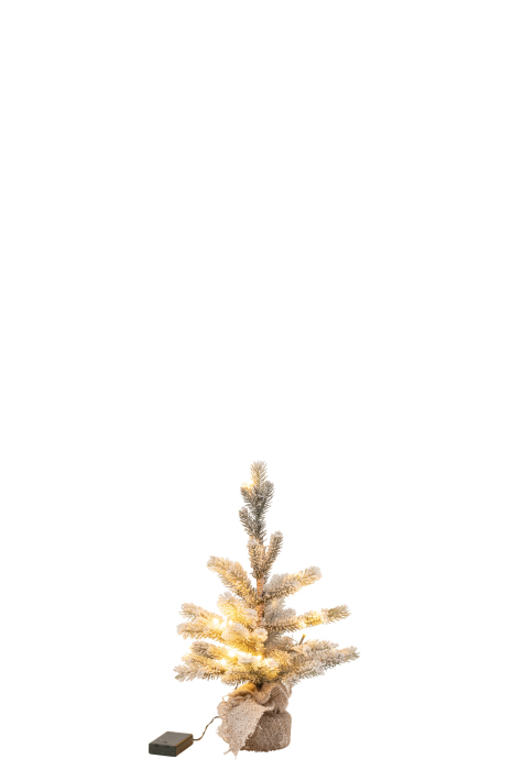 Brad de Craciun artificial LED, Material sintetic, Verde, 25x25x50 [2]
