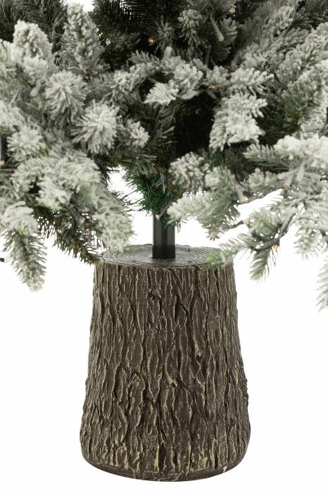 Brad de Craciun cu zapada, 3000 Lumini Led, Plastic, Alb [4]