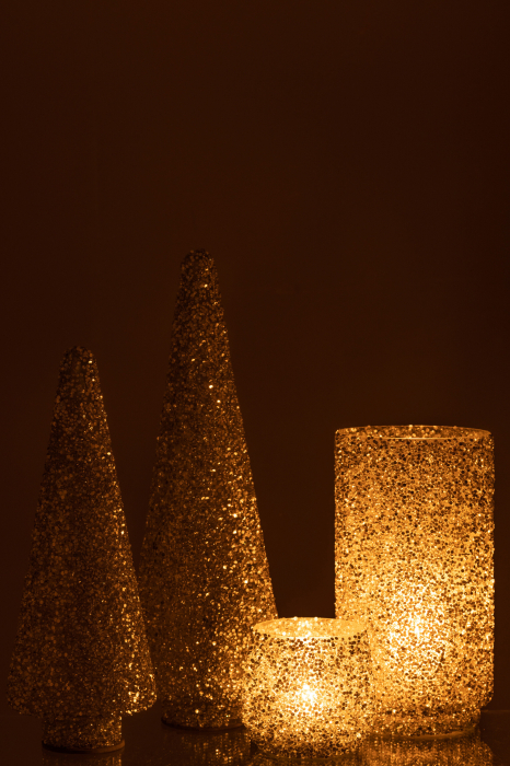 Brad de Crăciun, Star Sclipici, Argintiu L [6]