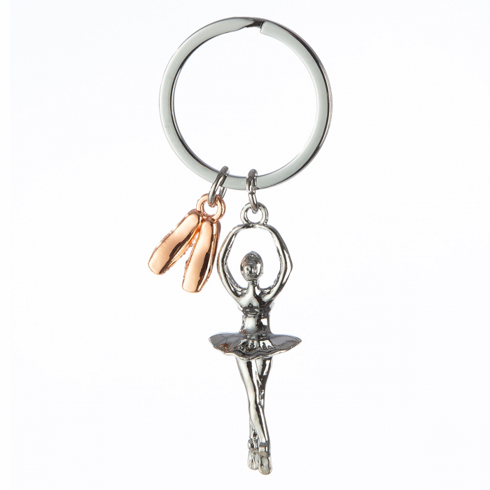 Breloc, Balerina, Balerina, Metal, argintiu, PU 12, L. 3,5 cm, H. 9 cm [2]