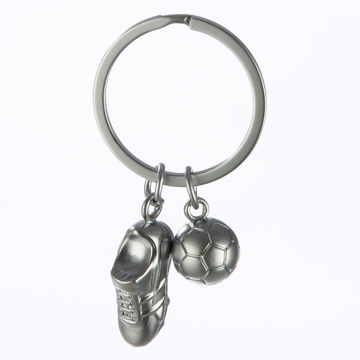 Breloc, Minge, pantof, Soccerl, Metal, argintiu, PU 12, L. 3,5 cm, H. 7 cm [4]