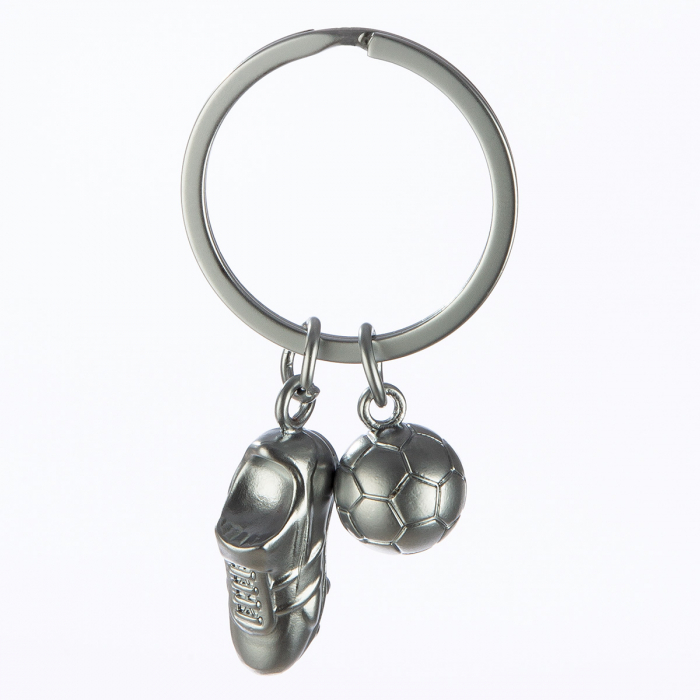 Breloc, Minge, pantof, Soccerl, Metal, argintiu, PU 12, L. 3,5 cm, H. 7 cm [1]