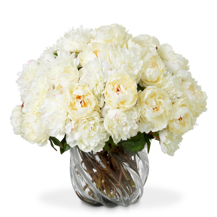 Buchet Bujori tonuri albe, real touch, 48 buc/2 soiuri [1]