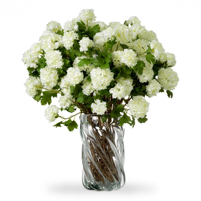 Buchet de hortensie bulgăre de zăpadă, alb, real touch, 36 buc, Dims: Approximately | Ø 80  (CM) [1]