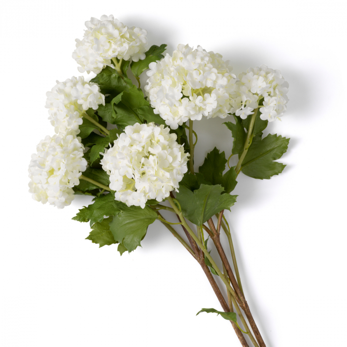 Buchet de hortensie bulgăre de zăpadă, alb, real touch, 36 buc, Dims: Approximately | Ø 80  (CM) [3]