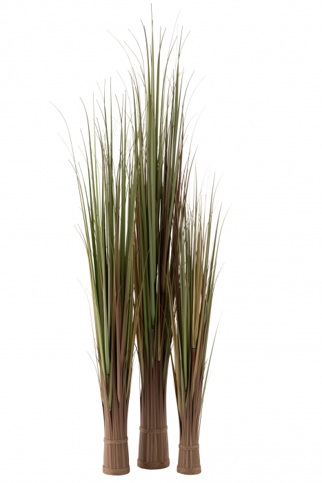 Buchet iarba, Plastic, Verde, 15x15x180 cm [2]