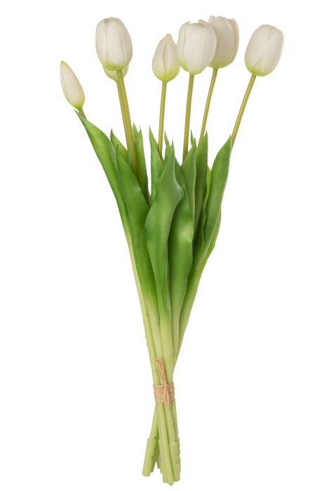 Buchet plante artificiale, Material sintetic, Alb , 16.5x10x45.5 [2]