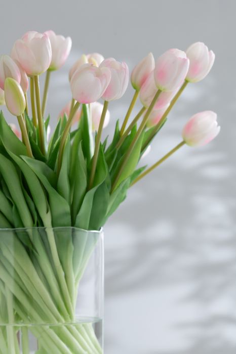 Buchet plante artificiale, Material sintetic, Roz, 12.5x9x31.5 [2]