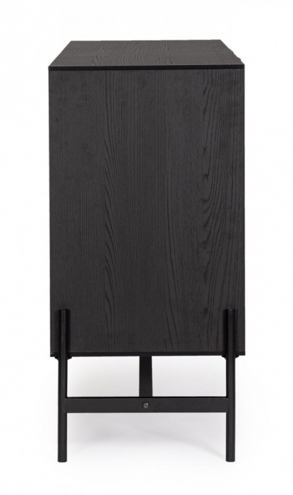 Bufet Allycia, Negru-Natur [5]