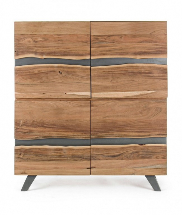 Bufet Aron, Lemn, Natural, 118x45x138 [3]