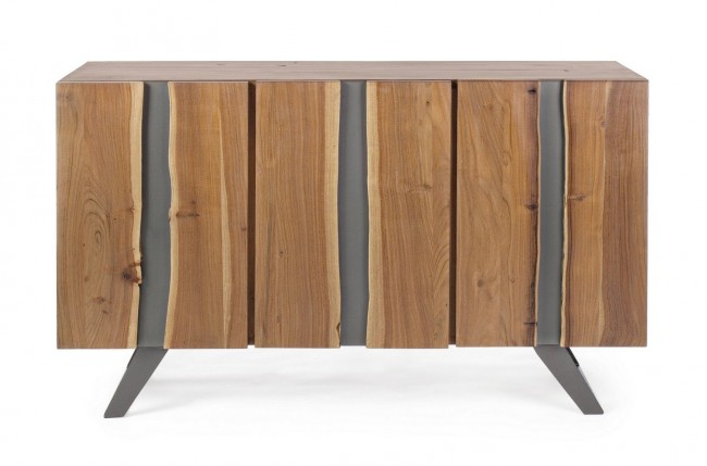 Bufet Aron, Lemn, Natural, 145x45x90 [3]