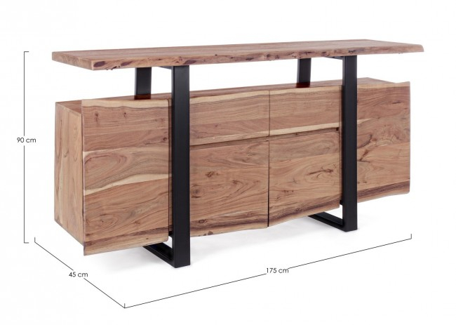 Bufet Artur, Lemn, Natural, 175x45x90 [2]