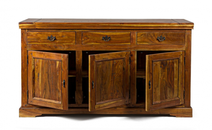 Bufet Chateaux, Lemn salcam indian, Natural, 160x50x90 [7]