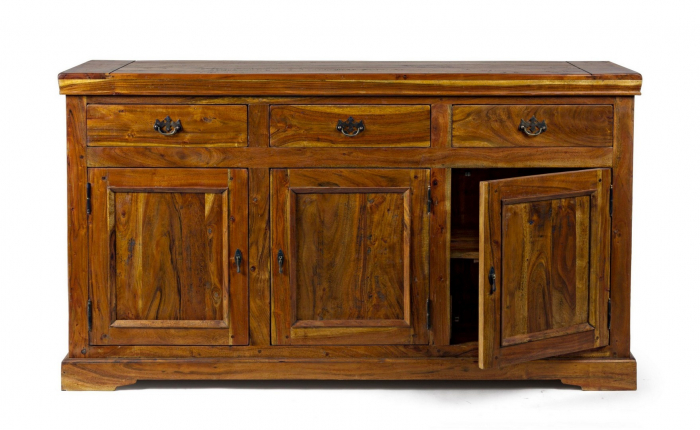 Bufet Chateaux, Lemn salcam indian, Natural, 160x50x90 [6]
