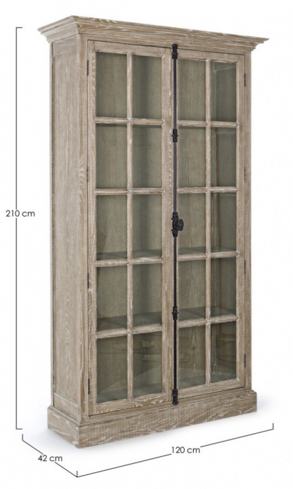Bufet Columbia, Lemn, Maro, 120x42x210 cm  [2]