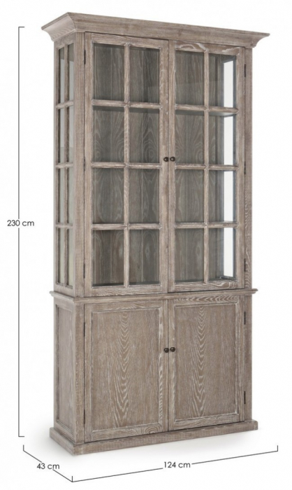 Bufet Columbia, Lemn, Maro, 124x43x230 cm  [2]