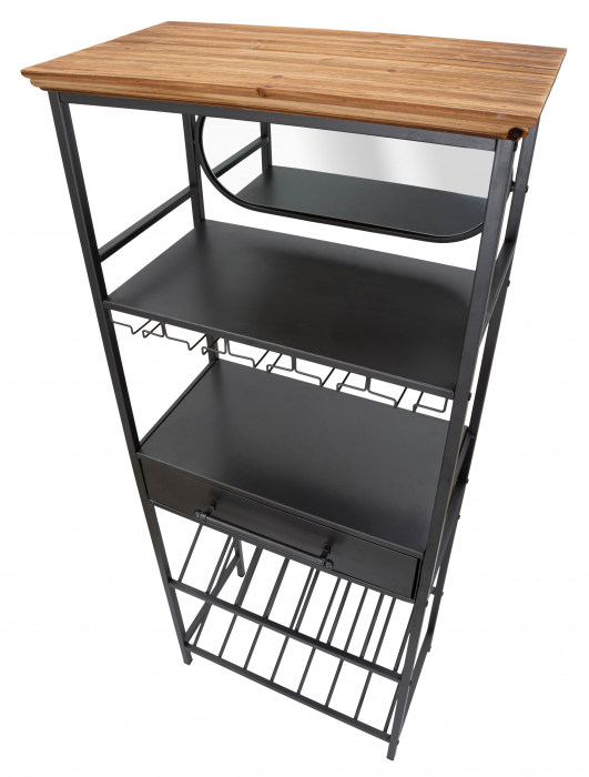 Bufet cu suport sticle INDUSTRY CM 68X37X165, Mauro Ferretti [3]