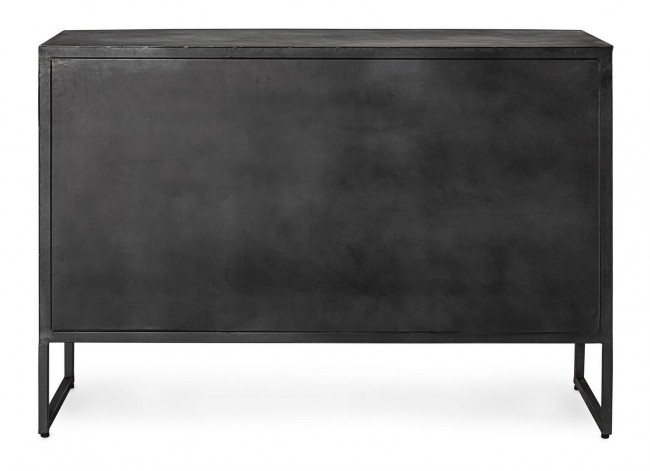Bufet Dorset, Metal, Negru, 120x38x85 [4]