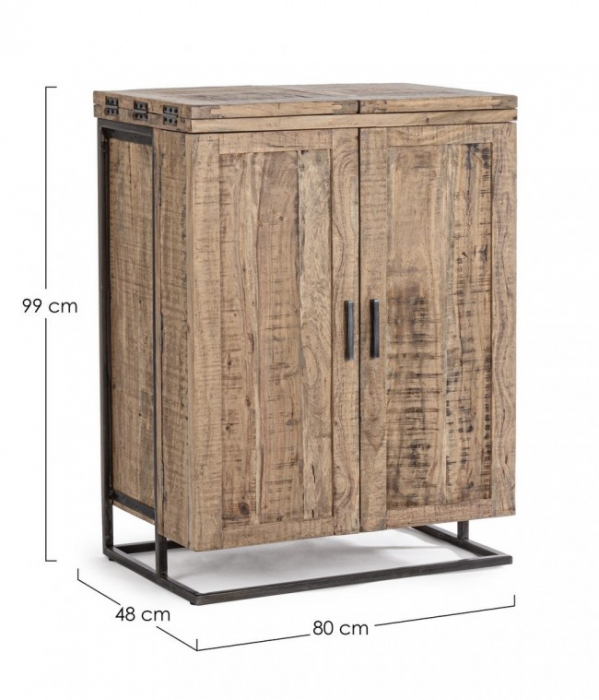 Bufet Elmer, Lemn, Natur, 80x48x99 [2]