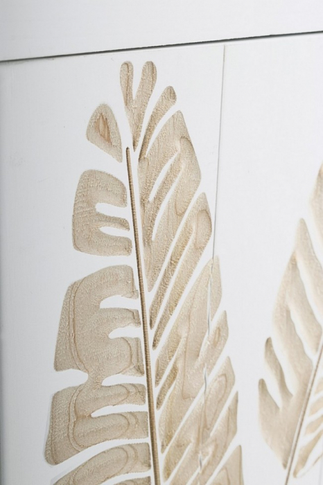 Bufet FOLIUM, lemn, alb, 100x34x80cm [4]