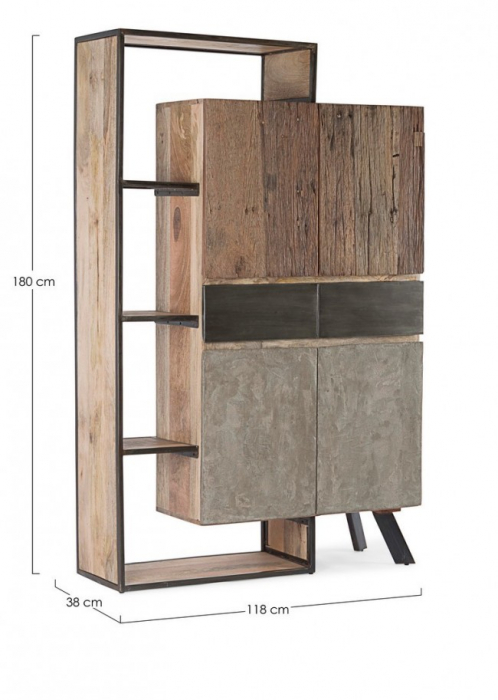 Bufet Manchester, Lemn, Natural, 118x38x180 [2]