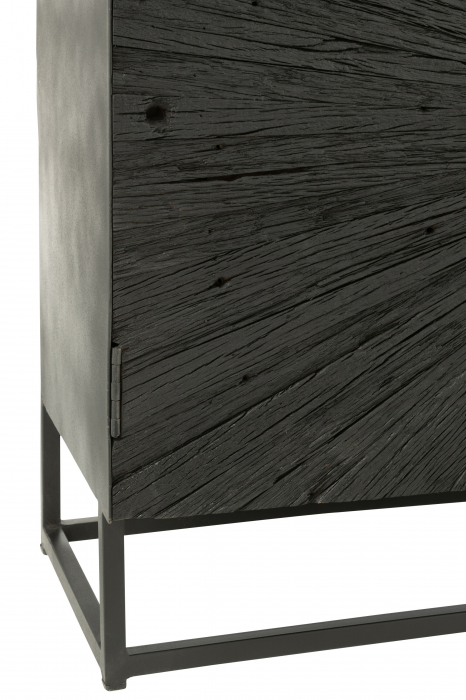 Bufet, Shanil, Lemn/Metal, Negru, 120 cm [6]