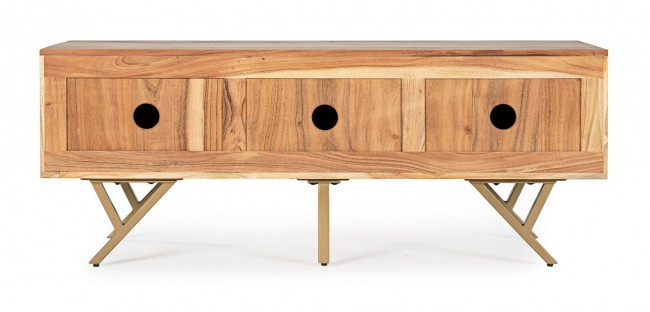Bufet TV RAIDA, lemn, maro, 130x40x51cm [4]