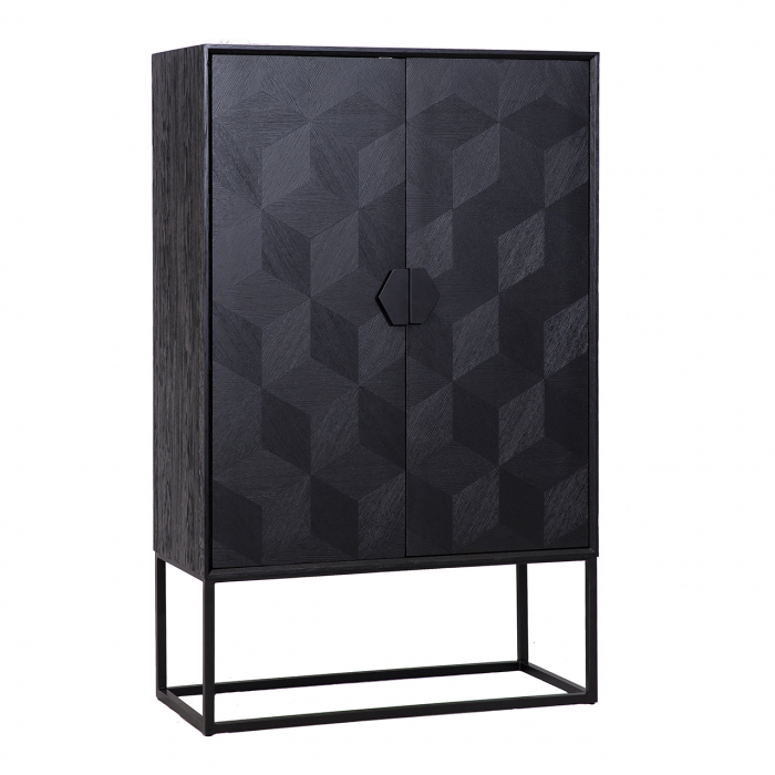 Cabinet Blax 2-doors (Black)