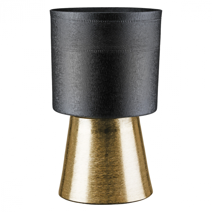 Cachepot, cilindric, Nama, Aluminiu, negru, PU 1, H. 34 cm, D. 22 cm [1]