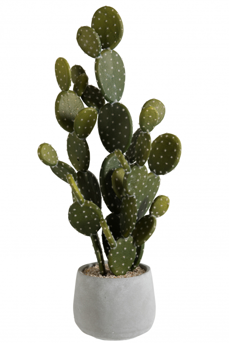Cactus artificial , Plastic, Verde, 21x21x66 cm