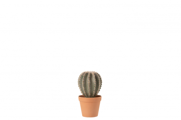 Cactus artificial, Plastic, Verde, 15x13x24 cm