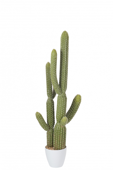 Cactus artificial, Plastic, Verde, 33.5x18x114.5 cm