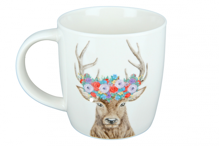 Cana Deer Flowers, Portelan, Multicolor, 12x9x8.5 cm [2]