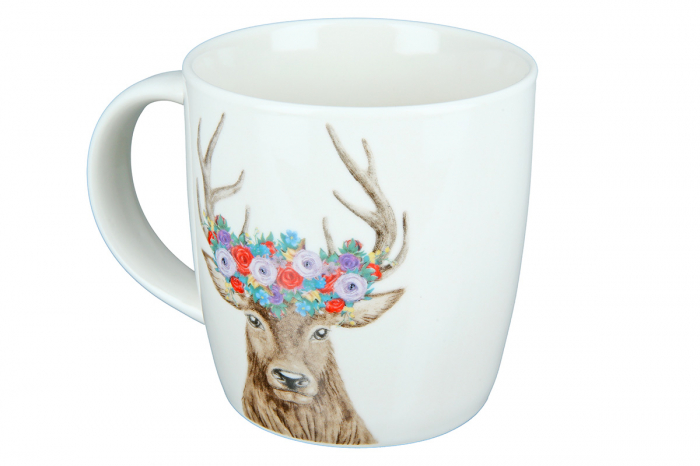 Cana Deer Flowers, Portelan, Multicolor, 12x9x8.5 cm [3]