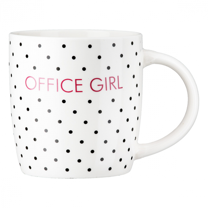Cana, Office Girl, Litere, Porțelan, alb, PU 6, L. 8,5 cm, L. 12 cm, H. 9 cm [1]