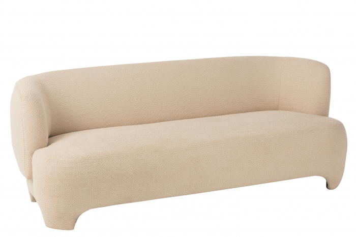 Canapea 2/3 persoane, Knit, Textil/Lemn Alb [2]