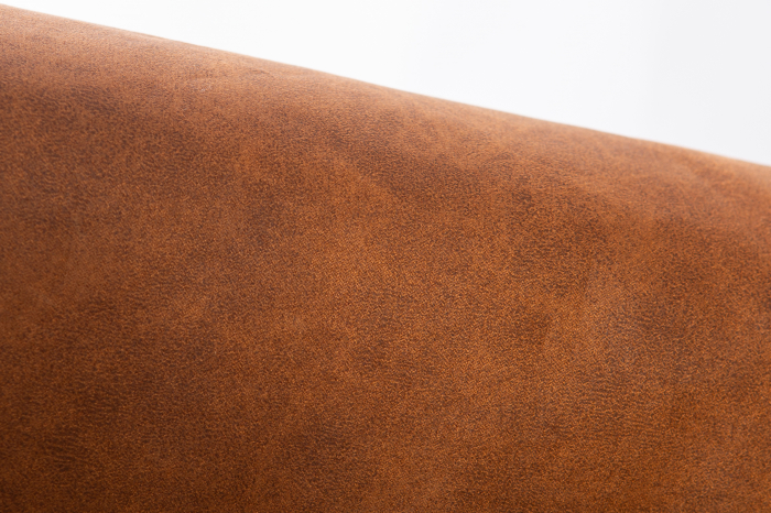 Canapea 2 locuri extensibila cu sezlong Chesterfield, coniac, 245x85/175x70 cm [12]