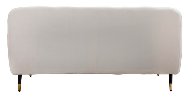 Canapea 2 locuri Praga, Metal/Poliester, Crem/Auriu, 71x146x86 cm [7]