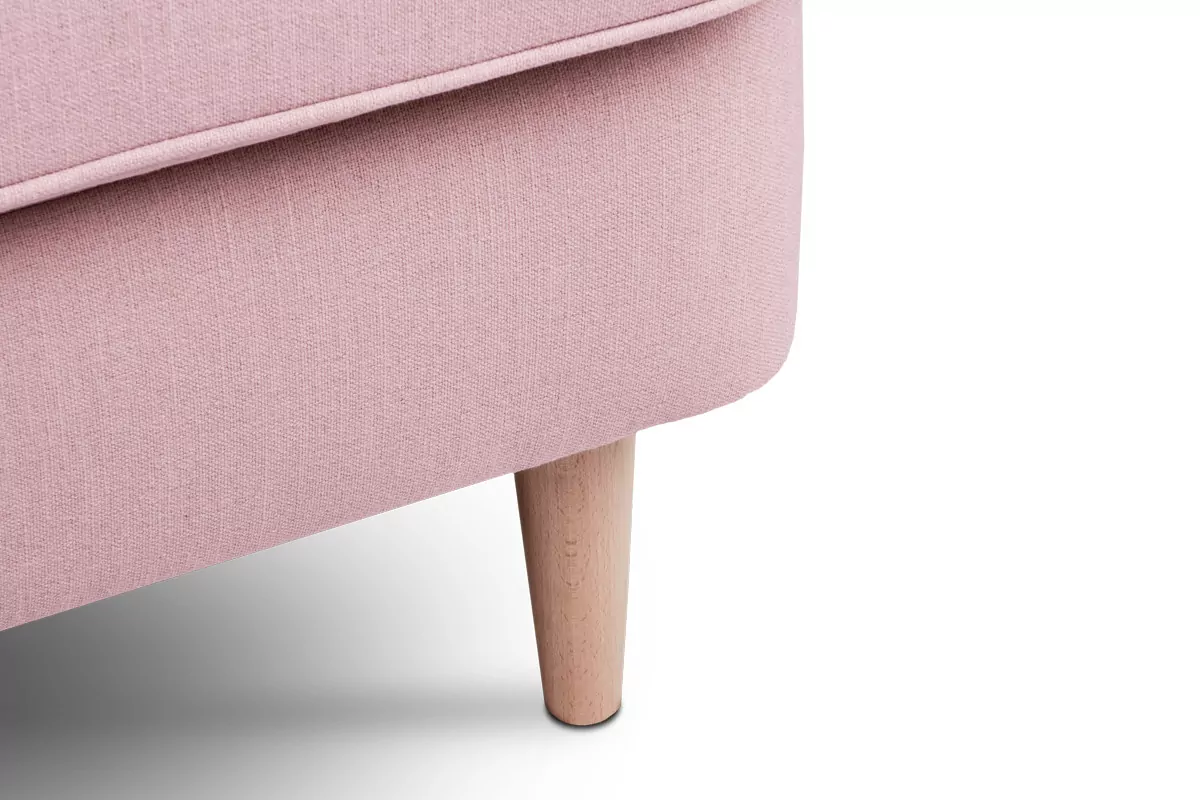 Canapea 2 STRALIS, Lemn/Stofa, Roz, 136x106x96 cm [3]