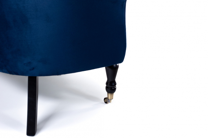 Canapea 3 locuri Filip Chesterfield, albastru, 196x82x82 cm [12]