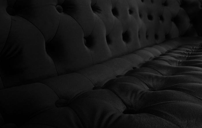 Canapea 3 locuri Filip Chesterfield, negru, 196x82x82 cm [9]
