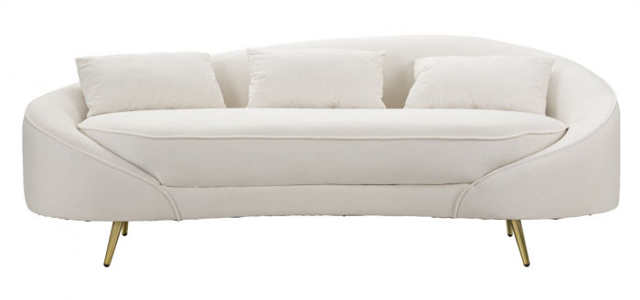 Canapea 3 locuri, Oslo cu perne, Crem 185X84X68 cm [3]