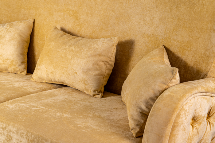 Canapea 3 locuri VICTORIA, 180x82x100, Galben [12]