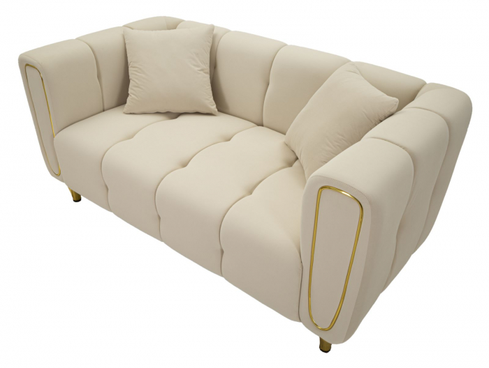 Canapea, ALMA, crem, perne incluse 155x81x71 cm [5]