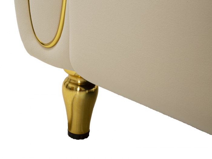 Canapea, ALMA, crem, perne incluse 155x81x71 cm [10]