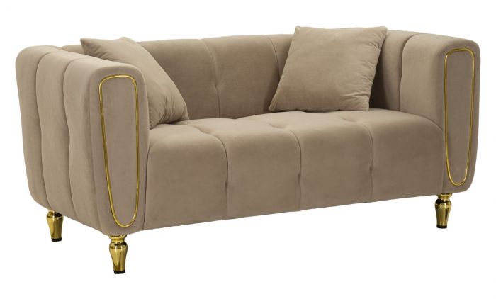Canapea, ALMA, gri, perne incluse 155x81x71 cm [1]