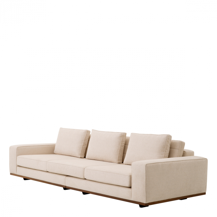 Canapea auriuora L nuoro bej, Dims: W. 286 | D. 110 | H. 80 | SD. 60 | SH. 40 | AH. 52  (CM) [4]