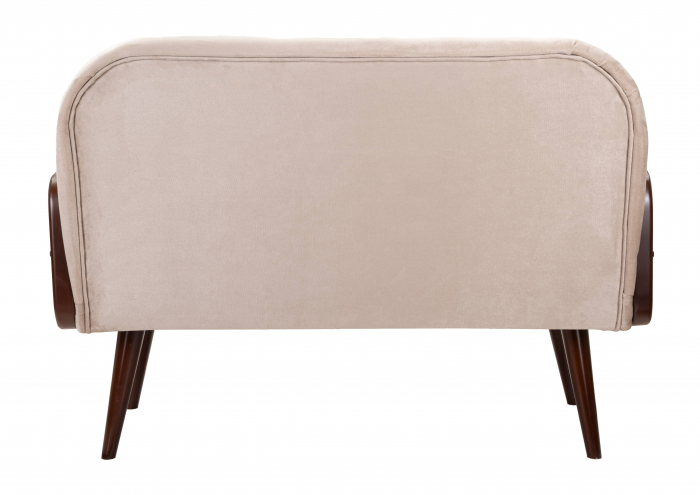 Canapea Austria, Lemn/Fier/Stofa, Crem/Maro, 93x131x80 cm [6]